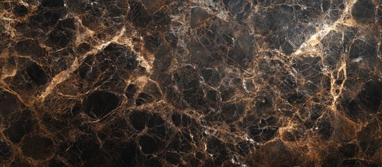 Poster - Elegant glossy marble stone surface featuring intricate veining patterns perfect for luxurious interior design and upscale home decor applications