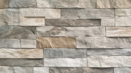 Poster - Gray Textured Natural Stone Wall Panel for Modern Tile Background Decoration