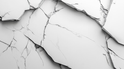 Poster - Elegant Gray Marble Stone Texture with Cracks for Luxurious Background Use