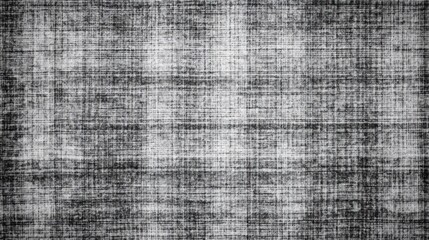 Poster - Gray Plaid Background Subtle Crosshatch Fabric Texture Ideal for Backgrounds and Overlays
