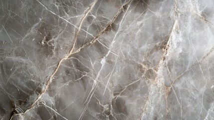 Poster - Elegantly patterned gray marble surface featuring textured lines and natural cracks for luxurious interior designs