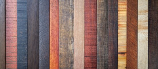 Poster - Richly textured horizontal striped wood in dark oak tones ideal for interior design and decor applications
