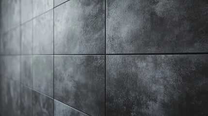 Poster - Gray Porcelain Stoneware Tiles for Contemporary Wall and Floor Aesthetics in Industrial Style Design and Construction Elements