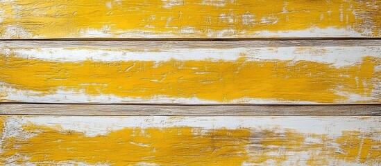 Poster - Golden yellow rustic wooden panel background with white accents perfect for creative photography and versatile design projects