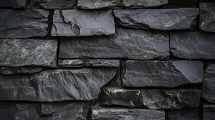 Poster - Gray Horizontal Gradient Natural Stone Texture featuring Black Granite Surface for Decorative and Construction Applications