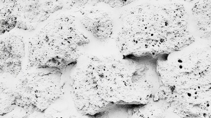 Poster - Textured Gray Pumice Stone Surface Background for Natural Design Applications