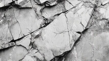 Poster - Gray Marble Texture Featuring Natural Veins from Untouched Raw Stone Surface Ideal for Backgrounds and Artistic Projects