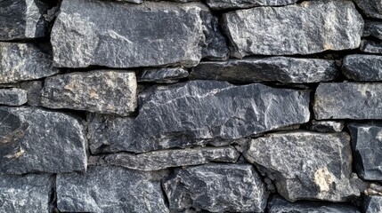 Poster - Black Granite Stone Texture Rustic Natural Surface for Construction and Interior Design Applications