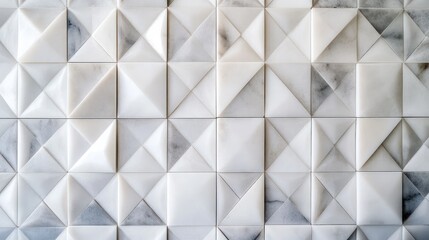 Poster - Modern geometric tile patterns in a stylish minimalist background design for interior decor and architectural applications