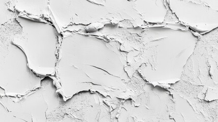 Poster - Textured Gray Plaster Wall with Cracked Cement Finish Suitable for Background or Surface Design Applications