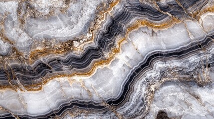 Poster - elegant grey and white marble texture featuring unique swirling patterns and natural details perfect