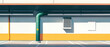 © Anoo - Exploring the industrial elegance of an underground parking area filled with vibrant colors and sleek lines