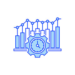 Poster - Real Time Monitoring Glyph Icon. linear style sign for mobile concept and web design. Outline vector icon.