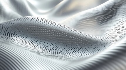 Poster - Metallic silver gradient background with light grain texture for an elegant and modern digital theme