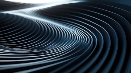 Poster - Minimal radial pattern background for business presentation, 3D render