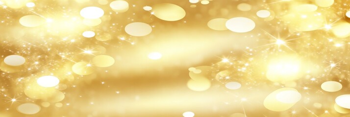 Poster - Shimmering golden bokeh background perfect for celebrations and festive designs