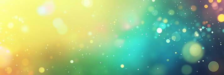 Poster - Colorful bokeh background with soft and vibrant lights creating a dreamy atmosphere
