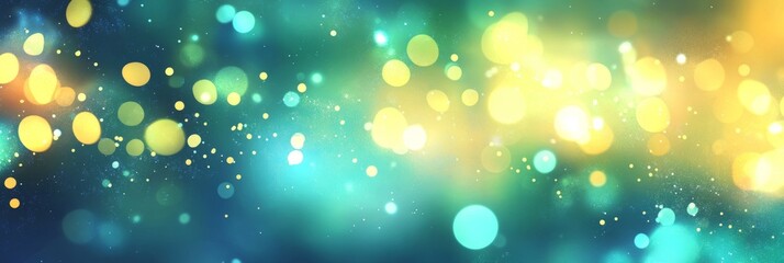 Poster - Colorful and vibrant bokeh lights create a dreamy atmosphere for evening celebrations and events