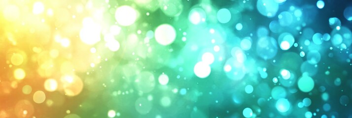Poster - Colorful abstract background with vibrant bokeh effects creating a dreamy atmosphere ideal for creative projects