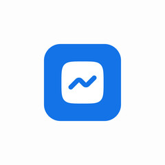Poster - statistics chart icon vector sign