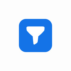 Poster - Filter funnel sort results icon vector sign
