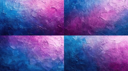 Poster - Purple to blue gradient background with grainy texture for a vibrant and artistic presentation