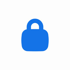Poster - Security lock protection safety icon vector sign
