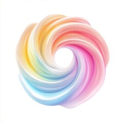 Poster - A vibrant swirl of pastel colors creating a mesmerizing abstract design.