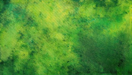 Poster - Vibrant Green and Yellow Abstract Texture with Subtle Patterns on Canvas. Perfect Copy Space for Eco-Themed Designs, Nature Inspired Artwork, Digital Backgrounds, and Creative Branding Projects