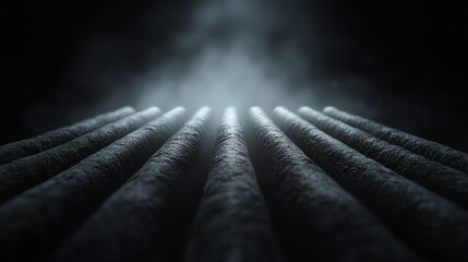 Wall Mural - a dark tunnel with a light at the end of it