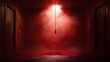 © Albert - A red light hanging from a chain in a dark room
