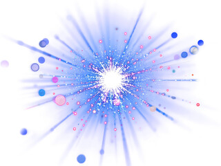 Wall Mural - Sparkling light blue energy glitter firework stellar tapestry universe of color and light