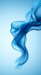 Poster - A blue smoke background with a white background