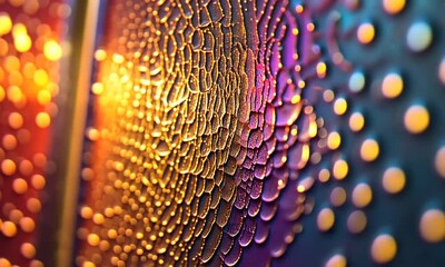 Wall Mural - Abstract Colorful Macro Photography of Liquid Droplets