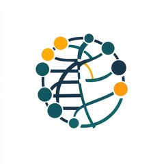 Poster - Abstract globe design featuring interconnected nodes, representing global connectivity and technology.
