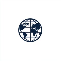 Poster - Stylized globe icon representing global connectivity and international collaboration.