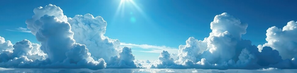 stunning high-res image; dramatic cloud formations, deep blue sky , photography, amazing, cloudscape