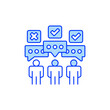 © Guna Studio - Response Bubble Line Icon. linear style sign for mobile concept and web design. Outline vector icon.