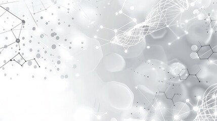 Wall Mural - abstract network connections: a gray scale visualization of interconnectedness