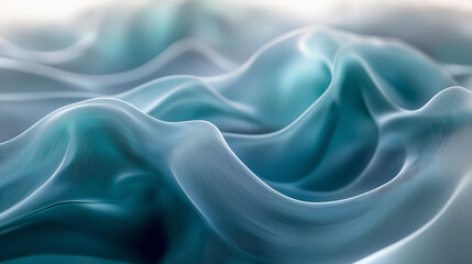 Wall Mural - Futuristic flowing wave design emphasizing fluidity and data movement. Perfect for modern presentations and digital branding.
