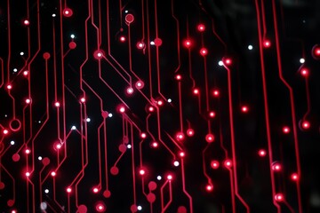 Fototapete - Sleek circuit board illustration representing intricate connectivity at modern corporate events