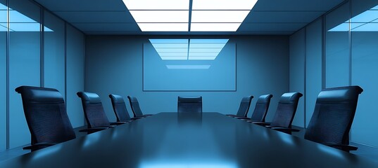 Poster - a business presentation with a large, clear screen and space for text at the top
