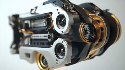 Poster - A concept design for a modular engine, optimized for efficiency and flexibility.
