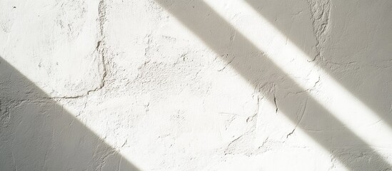 Poster - Textured white wall showcasing dynamic light and shadow interplay perfect for backgrounds and promotional materials