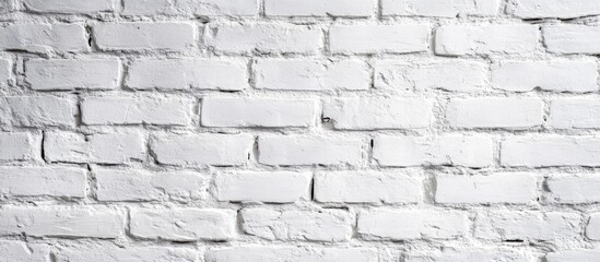 Poster - Elegant white brick wall texture ideal for modern interior design in homes offices and hotels showcasing contemporary decor elements