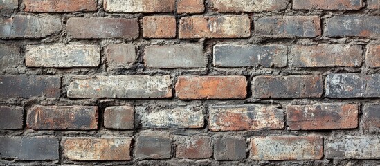 Poster - Textured brick wall in a loft style interior ideal for contemporary home decor and industrial design inspiration