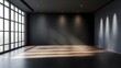 © StudioFF - 光と影が交差する広々としたダークトーンのスタジオ空間