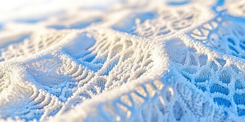 Poster - Snowflake with a lace pattern