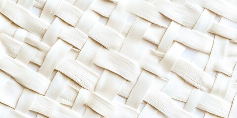 Poster - White background with a white and black pattern