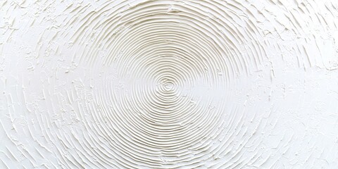 Poster - White wall with a circular design